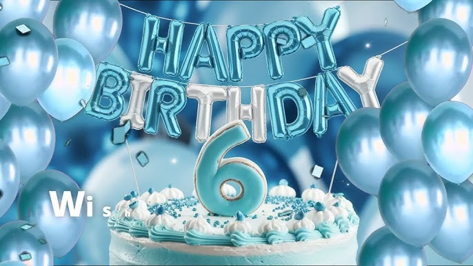  Happy 6th birthday celebration with a cute kid, birthday cake, balloons, and joyful family moments, perfect Instagram post with aesthetic and emotional vibes for 2026 birthday captions.