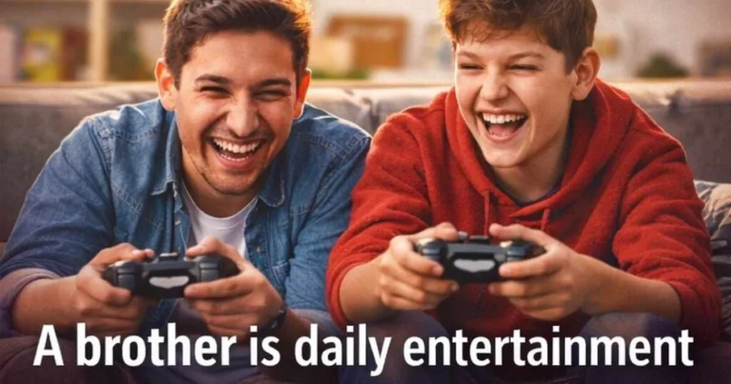 A stylish Instagram post concept showing two brothers with a strong attitude vibe, representing brotherhood, loyalty, and savage energy with a modern aesthetic background for 2026 social media trends.