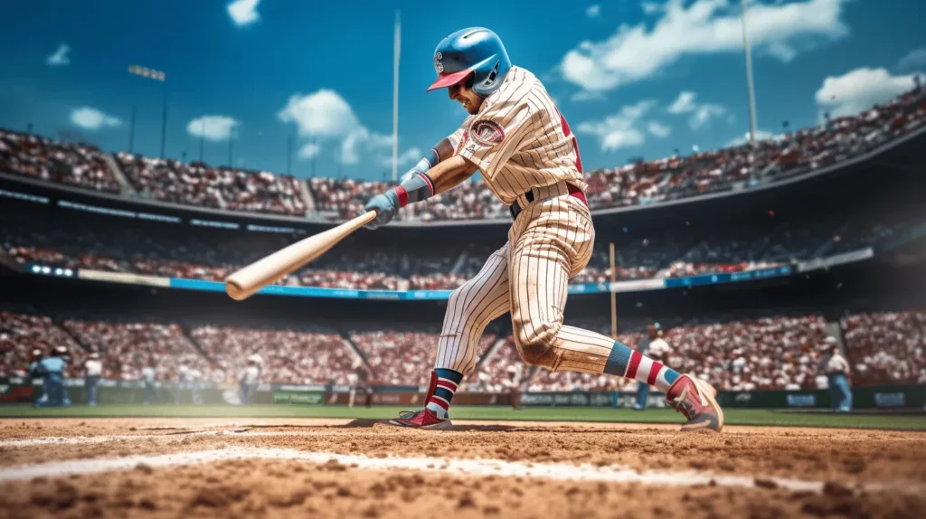  Baseball player preparing to swing during game day with motivational baseball captions for Instagram 2026 guide featuring short, funny, aesthetic, and athlete caption ideas.