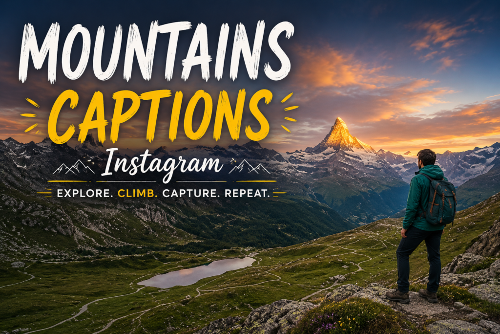 Mountains Captions Instagram