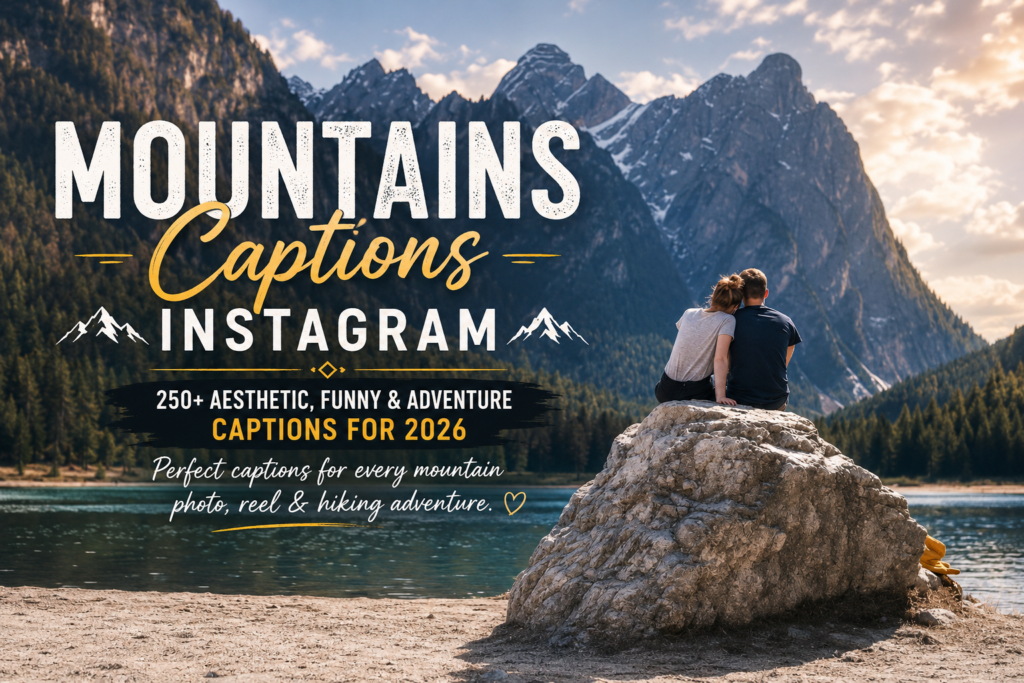 Mountains Captions Instagram