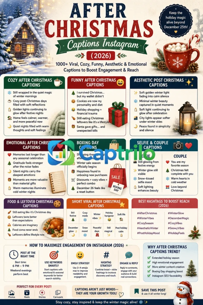 After Christmas Captions Instagram