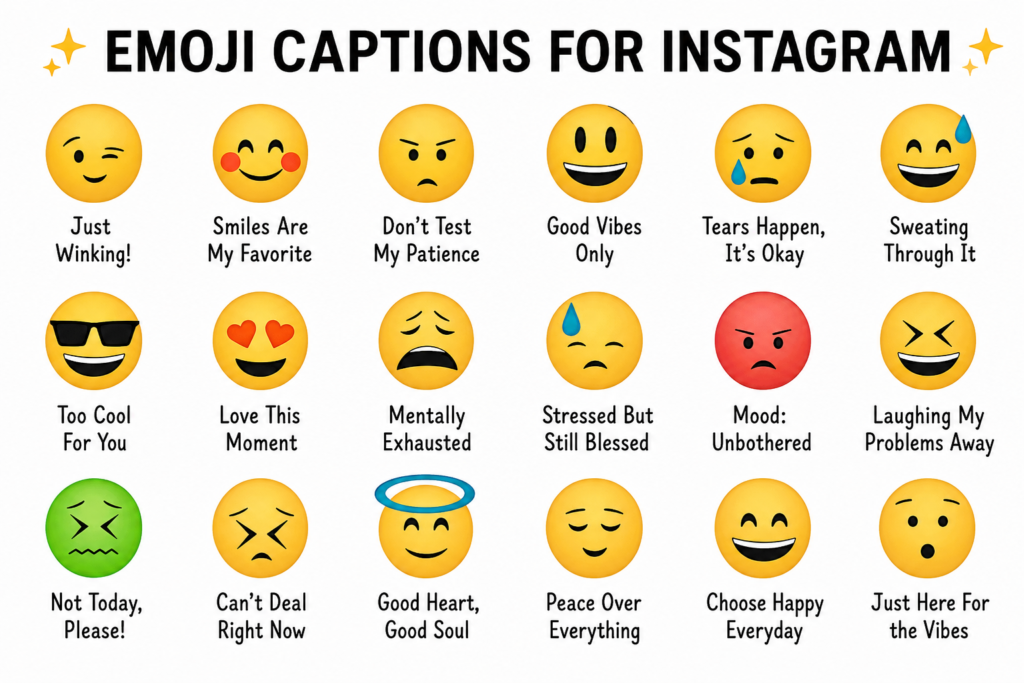 Emoji Captions Instagram
