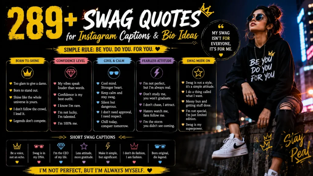 Swag Captions Instagram