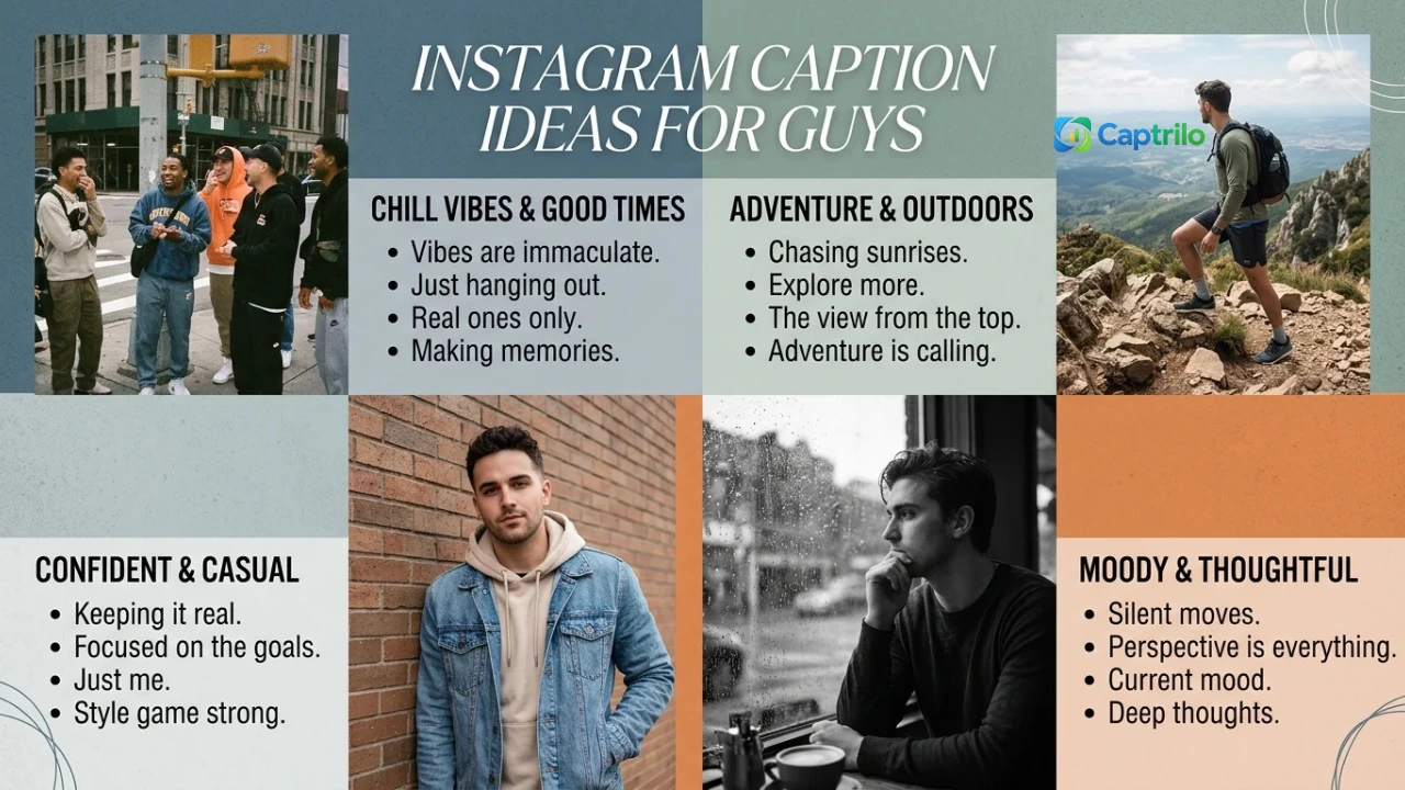 Boys Captions Instagram